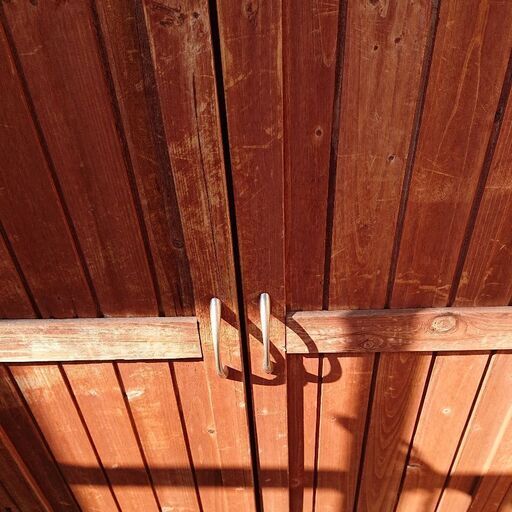 お取引決まりました 木製物置 ガーデニンググッズ 釣竿など 屋外収納に便利 なりた 太田川のその他の中古あげます 譲ります ジモティーで不用品の処分