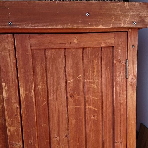 お取引決まりました 木製物置 ガーデニンググッズ 釣竿など 屋外収納に便利 なりた 太田川のその他の中古あげます 譲ります ジモティーで不用品の処分