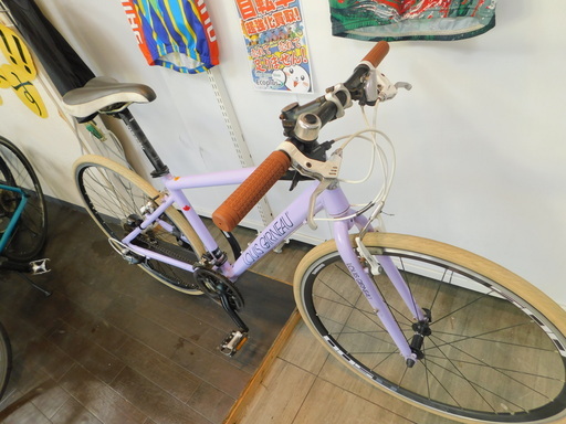 エコプラス小倉南店 ルイガノ クロスバイク 3×8段変速 白 中古車