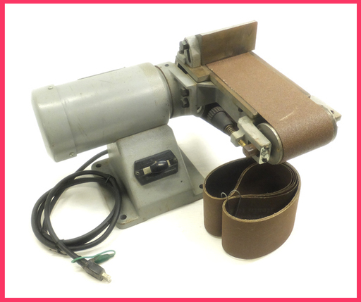 [K1026BY] 日立工機 100mm ベルトグラインダー BG-100 動作品 電動工具 大工道具