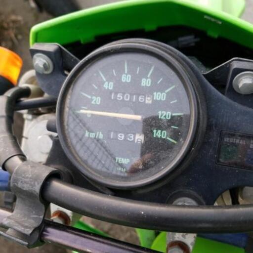 カワサキKDX 125 2サイクル　自賠責保険3年8月まで カワサキKDX 125 2サイクル 自賠責保険3年8月まで