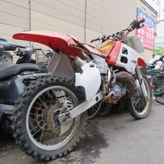 HONDA CR125R JE01 ホンダ 125cc ホワイト レッド 競技車両 パーツ取り 部品取り車 ベース車 バイク 札幌発 HONDA CR125R JE01 ホンダ 125cc ホワイト レッド 競技車両 パーツ取り