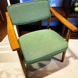 カリモク60 karimoku Dチェア タープグリーン 1シーター 椅子 品②