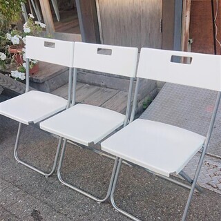 IKEA イケア ホワイト チェア！3台 セット 椅子・イス・白 !