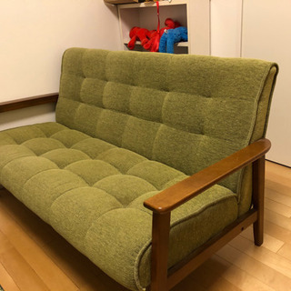グリーンのソファあげます！