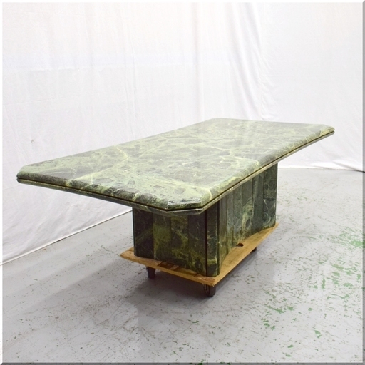 ◆天然石◆グリーンマーブル ◆センターテーブル　ローテーブル リビングテーブル 応接テーブル