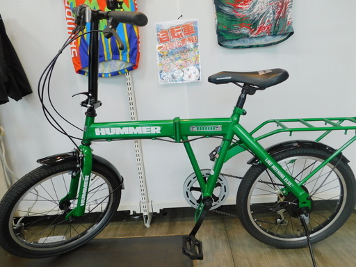 【エコプラス小倉南店】超美品 折り畳み自転車 20インチ HUMMEA マッドグリーン 中古車 ミニベロ マウンテンバイク スタッフ向井おすすめ 自転車 福岡 北九州 小倉 南 湯川 中古