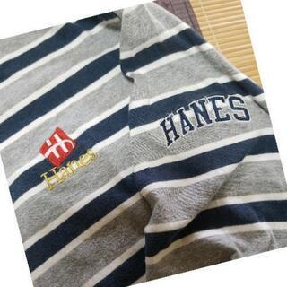 hanes　ヘインズ
ボーダー
Tシャツ
長袖
Tシャツ
カット...