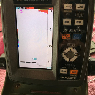 魚群探知機　GPS  ホンデックスPS-501CN 中古品