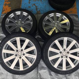 VENERDI 18インチアルミ　5H　PCD114.3　18×7.5JJ　+48　KAISERタイヤ　225/45ZR/18　2016年製　日産ジューク、クラウンアスリート等に 