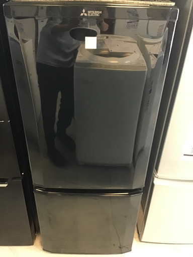 【送料無料・設置無料サービス有り】冷蔵庫 2017年製 MITSUBISHI MR-P15EA-KK 中古