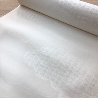 反物 正絹 長襦袢 白 般若心経 文字 礼装 リサイクル ハンドメイド 