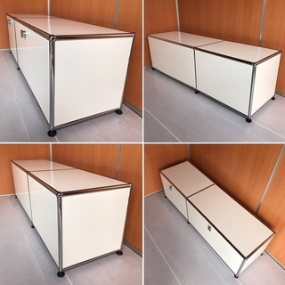 USM Haller ハラーシステム 2列1段キャビネット テレビ台