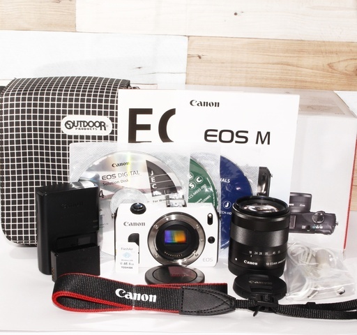 ★美品級＆WifiSDでスマホ転送★キャノン EOS M レンズキット