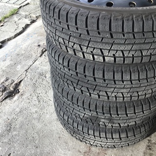 【引き取り先が決まりました】155/65R13　軽用サイズスタッドレスタイヤ＆鉄ホイール　ヨコハマIG50+　バリ溝　2016年28週