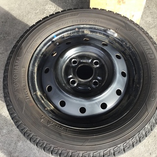 【引き取り先が決まりました】155/65R13　軽用サイズスタッドレスタイヤ＆鉄ホイール　ヨコハマIG50+　バリ溝　2016年28週