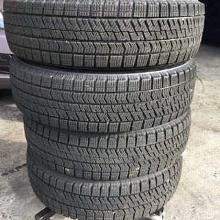 【引き取り先がきまりました】155/65R14　軽用サイズスタッドレスタイヤ＆アルミホイール　ブリヂストンブリザックVRX2　バリ溝　2017年30週 