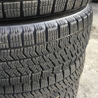 【引き取り先がきまりました】155/65R14　軽用サイズスタッドレスタイヤ＆アルミホイール　ブリヂストンブリザックVRX2　バリ溝　2017年30週 