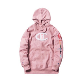 正規品 KITH × Champion キス コラボパーカー ピンク