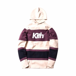 正規品 KITH キス パネルボーダーロゴパーカー アイボリー