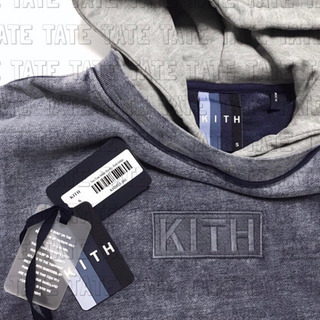 正規品 KITH キス クラシックボックスロゴ フルジップパーカー インディゴ