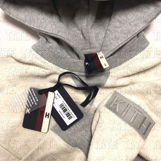 正規品 KITH キス ウィリアムス クラシックボックスロゴパーカー グレー