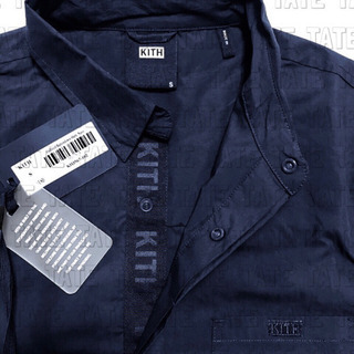 正規品 KITH キス カラードボタンダウンシャツ ネイビー