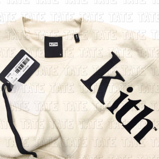 正規品 KITH キス クラシックロゴ パネルクルーネック スウェットシャツ
