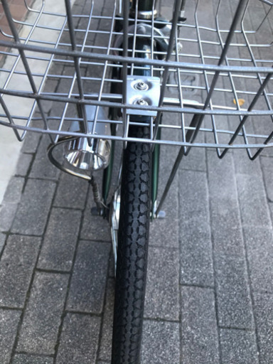 DCM 24インチ自転車 STACKVIEW 前後カゴ付き 3段切替 LEDオート
