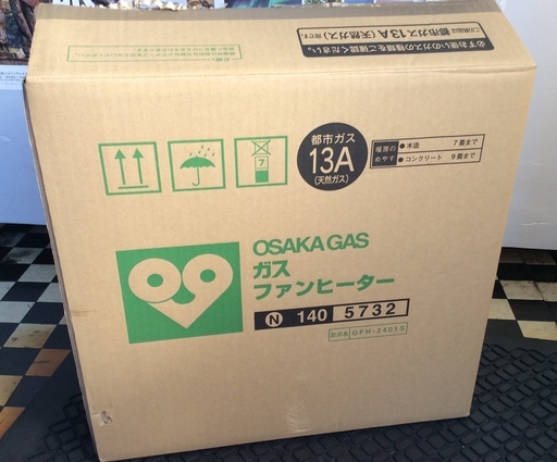 【RKG】特価！大阪ガス/ガスファンヒーター/140-5732/未使用品/2012年製/都市ガス用