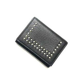 J&M Davidson スタッズ付き三つ折り財布 正規品 J&M Davidson 三つ折り