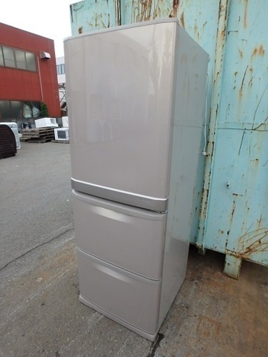 ☆3D簡易清掃済み★2007年製★三菱 MITSUBISHI MR-CU33M-C　 330L 大容量3ドアノンフロン冷凍冷蔵庫