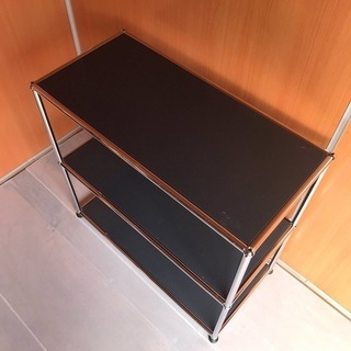 USM Haller ハラーシステム １列２段キャビネット オープン アントラサイト（グレー）