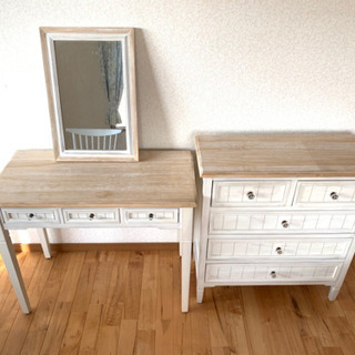 ドレッサー&タンスのセット フランスアンティーク風