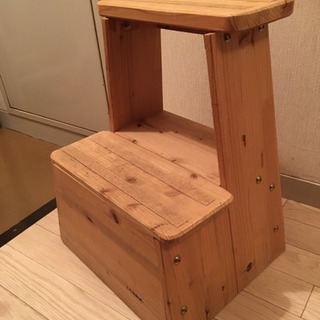 【中古】木製踏み台