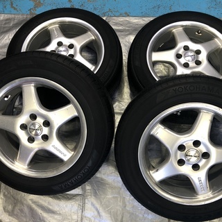 BORBET15インチアルミ　5穴　PCD108　ヨコハマECOSタイヤ　185/65R15　　ボルボ等に