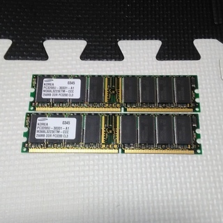 デスクトップメモリ　DDR PC3200 256M 2個セット