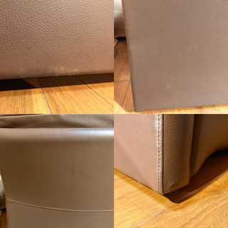 ■美品■karimoku カリモク■高級■Direttore ディレトーレ 本革 レザー■モダン■3人掛けソファ 3Pソファ■ブラウン■