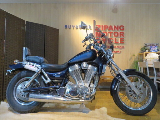 UZUKI INTRUDER VX51L スズキ イントルーダー 1400cc 21369km 紺 実動! 1991年式 バイク 札幌発