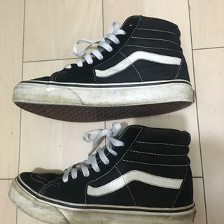 ハイカット スニーカー 黒 vans バンス