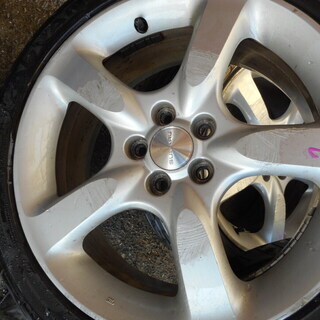 横浜ADVAN FLEVA 91W　215/45R17　レガシィアルミホイール付き