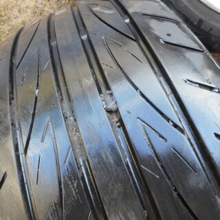 横浜ADVAN FLEVA 91W　215/45R17　レガシィアルミホイール付き