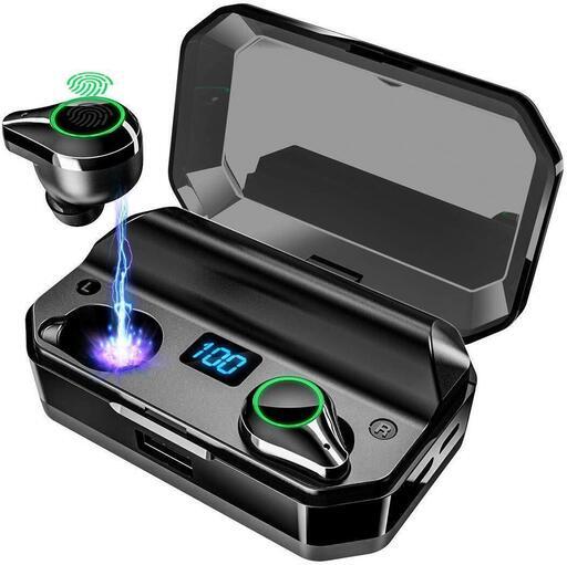 新品【480時間連続駆動 8000mAh大容量】 Hi-Fi高音質 Bluetooth5.0+EDR搭載 3Dステレオサウンド Bluetoothワイヤレスイヤホン