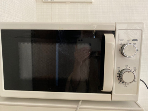 白の電子レンジ