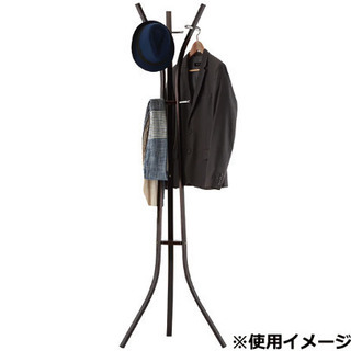 値下げました！ニトリ洋服掛け　ポールハンガー(ベスタ DBR)　中古