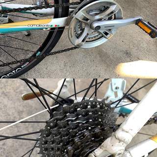 ビアンキ クロスバイク　カメレオンテ 2　ハンドルグリップとサドルは未使用品！