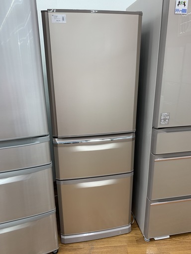【1年間保証付き】2019年製MITSUBISHI（三菱）3ドア冷蔵庫　MR-C34D-P