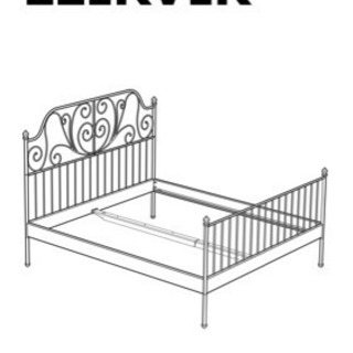 ダブルベッド IKEA ベッドフレーム LEIRVIK レイルヴィーク ダブル 