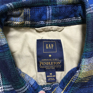 Gap+PENDLETON チェックネルシャツ