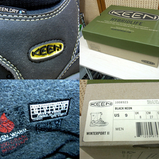 南12条店 KEEN/キーン WINTERPORT II/ウインターポート2 防水ウィンターブーツ スノーブーツ ブラックネオン 27.0cm